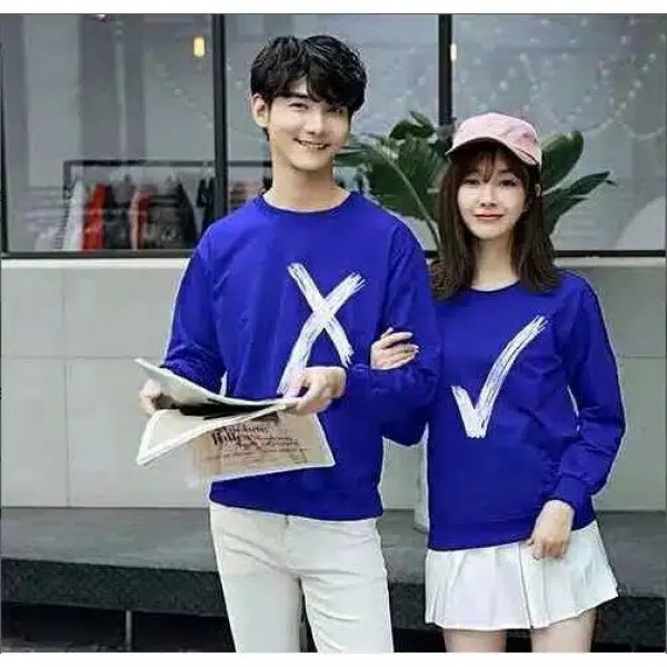 Sweater Baju Couple Lengan Panjang Murah Pria Wanita | Maulagi