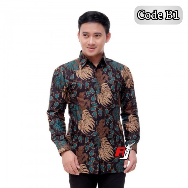 Baju Batik Pria Elegan Lengan Panjang | Maulagi